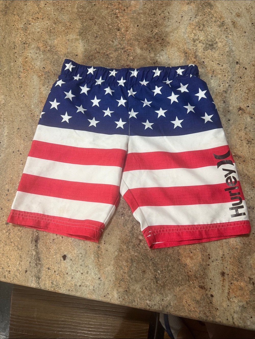Hurley Stars & Stripes Swim Shorts - Blue, Red & White